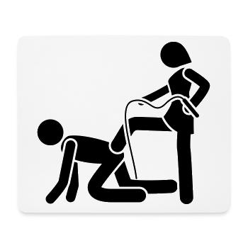 Couple newlyweds whip wedding - Mouse Pad (horizontal) - white - Front