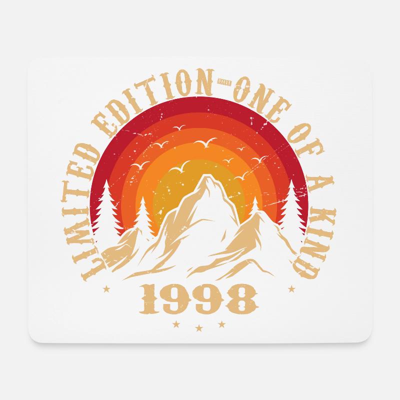 Jahrgang 1998 Retro 1998 Jubiläumsgeschenk 1998 - Mousepad (Querformat) - Weiß