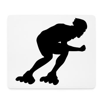 inline skating - Mousepad (Querformat) - Weiß - Vorne