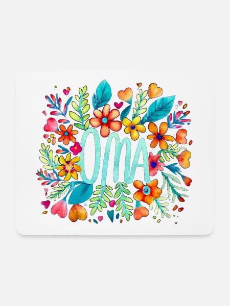 Oma - Mousepad (Querformat) - Weiß