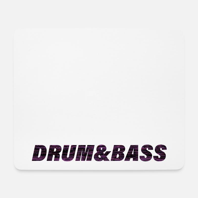 Drum'n'Bass Bass Musik Spruch - Mousepad (Querformat) - Weiß