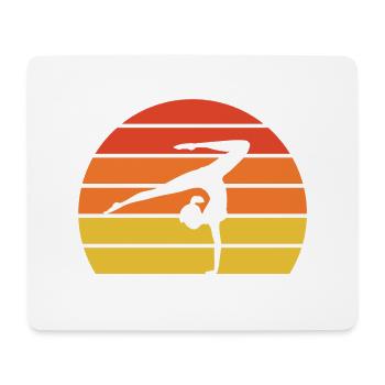 Just a girl who loves gymnastics, Gymnast - Mousepad (Querformat) - Weiß - Vorne