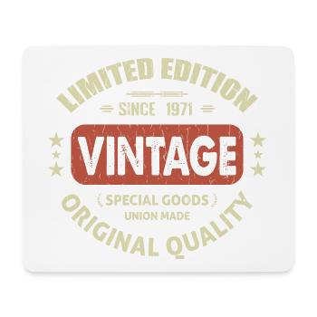 Jahrgang 1971 Retro 1971 Geburtstagsgeschenk - Mousepad (Querformat) - Weiß - Vorne