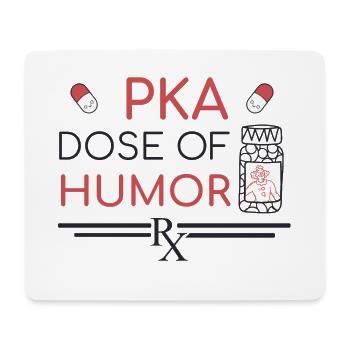 PKA | Dose of Humor - Mousepad (Querformat) - Weiß - Vorne