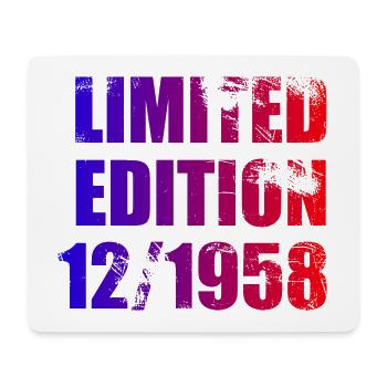 66e anniversaire Edition limitée 12/1958 - Tapis de souris (format paysage) - blanc - Devant