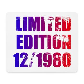 44e anniversaire Edition Limitée 12/1980 - Tapis de souris (format paysage) - blanc - Devant