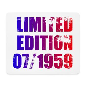 66th Birthday Limited Edition 07/1959 - Mouse Pad (horizontal) - white - Front