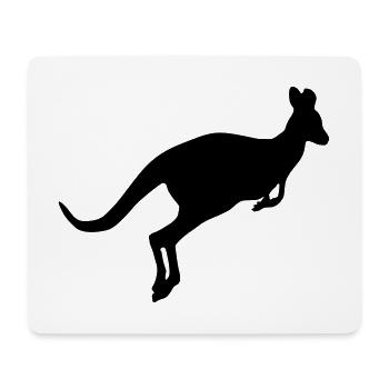 Kangaroo tier - Tapis de souris (format paysage) - blanc - Devant