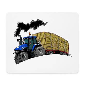 Panier BlueTractor TM120 - Tapis de souris (format paysage) - blanc - Devant
