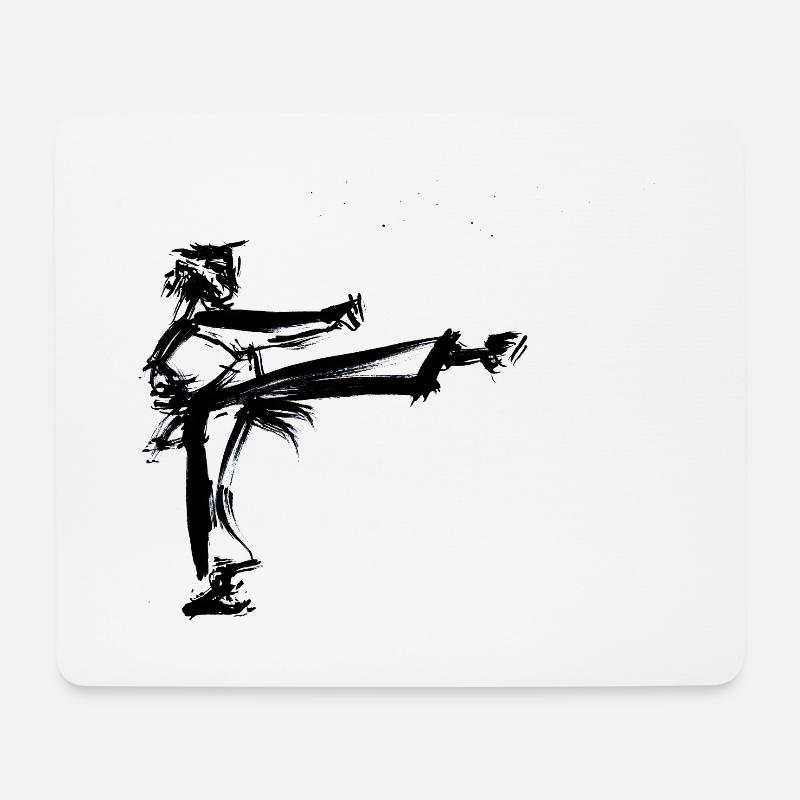 yop chagi - Mousepad (Querformat) - Weiß