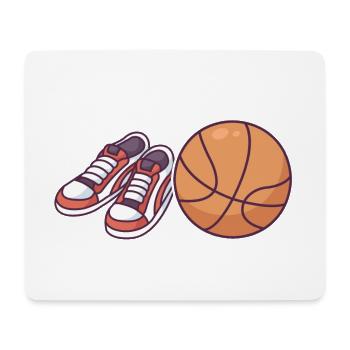 Le basketball n’arrête jamais de dire pour les joueurs de basket-ball - Tapis de souris (format paysage) - blanc - Devant