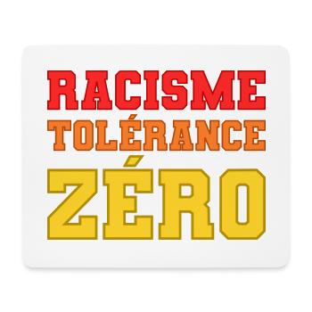 Racisme, tolérance zéro - Tapis de souris (format paysage) - blanc - Devant