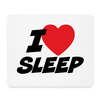 J’aime dormir - Tapis de souris (format paysage) - blanc - Devant