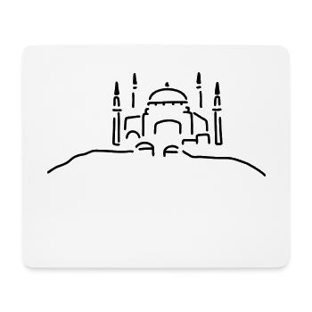 hagia moschee istanbul - Mousepad (Querformat) - Weiß - Vorne