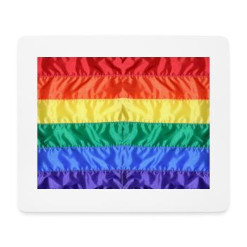 Drapeau arc-en-ciel Gay Pride LGBT LGBTQ Pride - Tapis de souris (format paysage) - blanc - Devant