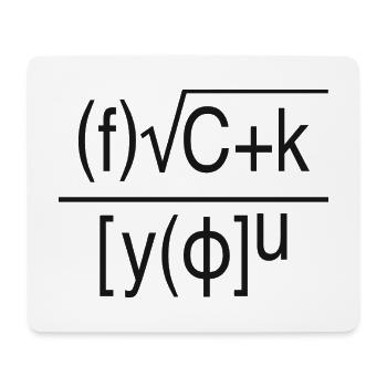 Fuck You – Mathematische Formel - Mousepad (Querformat) - Weiß - Vorne