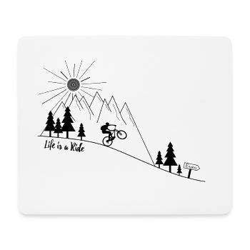 MTB Mountainbike Manual - Mouse Pad (horizontal) - white - Front