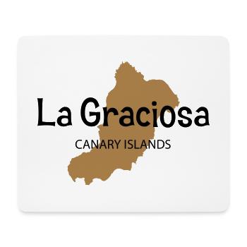 La Graciosa CANARY ISLANDS Canaries - Tapis de souris (format paysage) - blanc - Devant