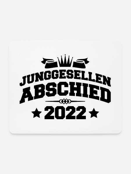 Junggesellenabschied 2022 - Mousepad (Querformat) - Weiß