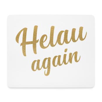 Helau Gold Glitter - Mousepad (Querformat) - Weiß - Vorne