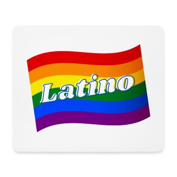 Gay Pride Latino Latina rainbow flag LGBTQ pride - Mouse Pad (horizontal) - white - Front