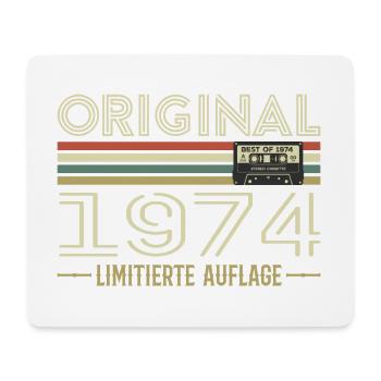 Original 1974 Jahrgang Retro Geburtstag Vintage - Mousepad (Querformat) - Weiß - Vorne