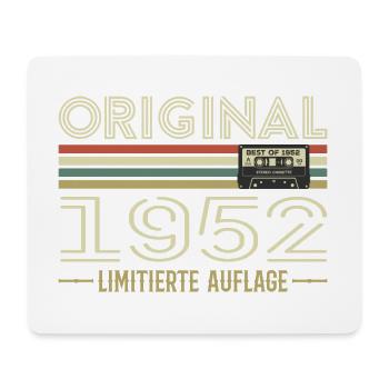Original 1952 Jahrgang Retro Geburtstag Vintage - Mousepad (Querformat) - Weiß - Vorne