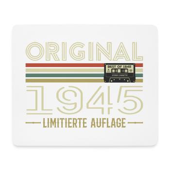 Original 1945 Jahrgang Retro Geburtstag Vintage - Mousepad (Querformat) - Weiß - Vorne