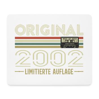 Original 2002 Jahrgang Retro Geburtstag Vintage - Mousepad (Querformat) - Weiß - Vorne