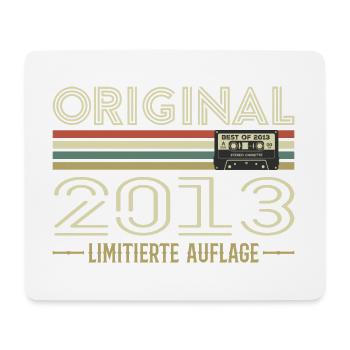 Original 2013 Vintage Rétro Anniversaire Vintage - Tapis de souris (format paysage) - blanc - Devant