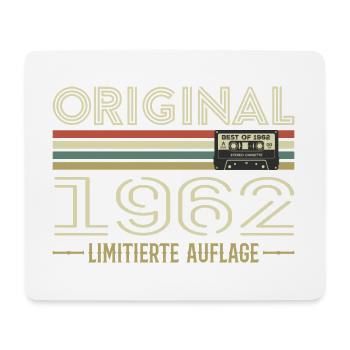 Original 1962 Jahrgang Retro Geburtstag Vintage - Mousepad (Querformat) - Weiß - Vorne