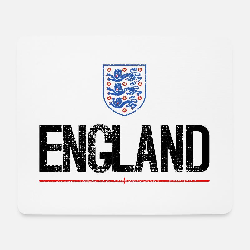 Retro Vintage England Flagge - Mousepad (Querformat) - Weiß