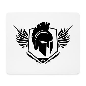 spartan helm wappen - Mousepad (Querformat) - Weiß - Vorne