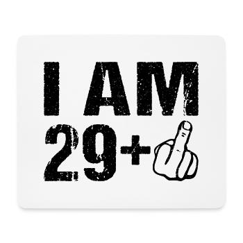 Je sur le 29+ anniversaire Humour 30 ans - Tapis de souris (format paysage) - blanc - Devant