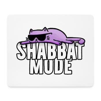 Shabbat Mode - Faulenzer Katze - Mousepad (Querformat) - Weiß - Vorne