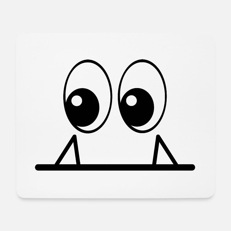 Kleines Monsterchen - Mousepad (Querformat) - Weiß