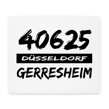 40625 Düsseldorf Gerresheim Postleitzahl tshirt - Mousepad (Querformat) - Weiß - Vorne