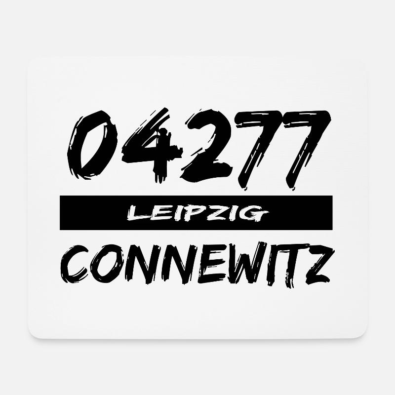 04277 Leipzig Connewitz tshirt - Mousepad (Querformat) - Weiß