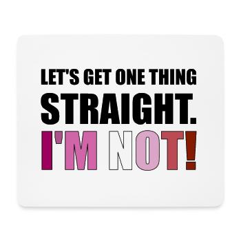 Lesbian LGBT Gay Pride Rainbow CSD Love - Mousepad (Querformat) - Weiß - Vorne