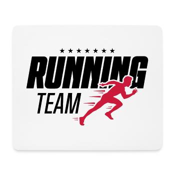 running team running marathon running - Mouse Pad (horizontal) - white - Front