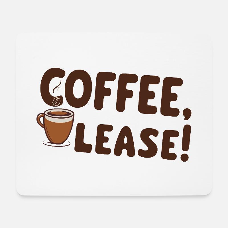 Coffee please - Mouse Pad (horizontal) - white