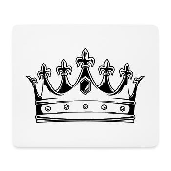 crown symbol - Mouse Pad (horizontal) - white - Front