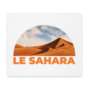 Le Sahara - Tapis de souris (format paysage) - blanc - Devant