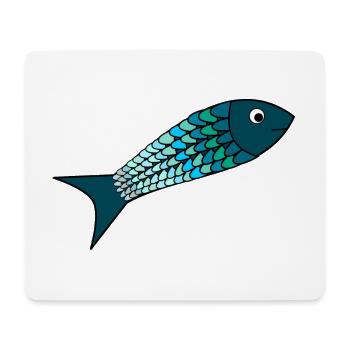 sardine. fish. April fool. sea. ocean - Mouse Pad (horizontal) - white - Front