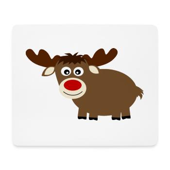 Rentier Elche cute Weihnachten lustige Geschenke - Mousepad (Querformat) - Weiß - Vorne