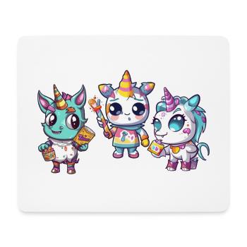 cute little unicorns - Sweet Unicorns - Unicorn - Mouse Pad (horizontal) - white - Front