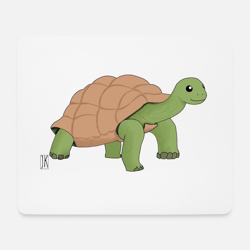 Cartoon turtle - Mouse Pad (horizontal) - white