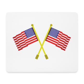 Flagge der Vereinigten Staaten - Mousepad (Querformat) - Weiß - Vorne