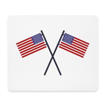 Flagge der Vereinigten Staaten - Mousepad (Querformat) - Weiß - Vorne