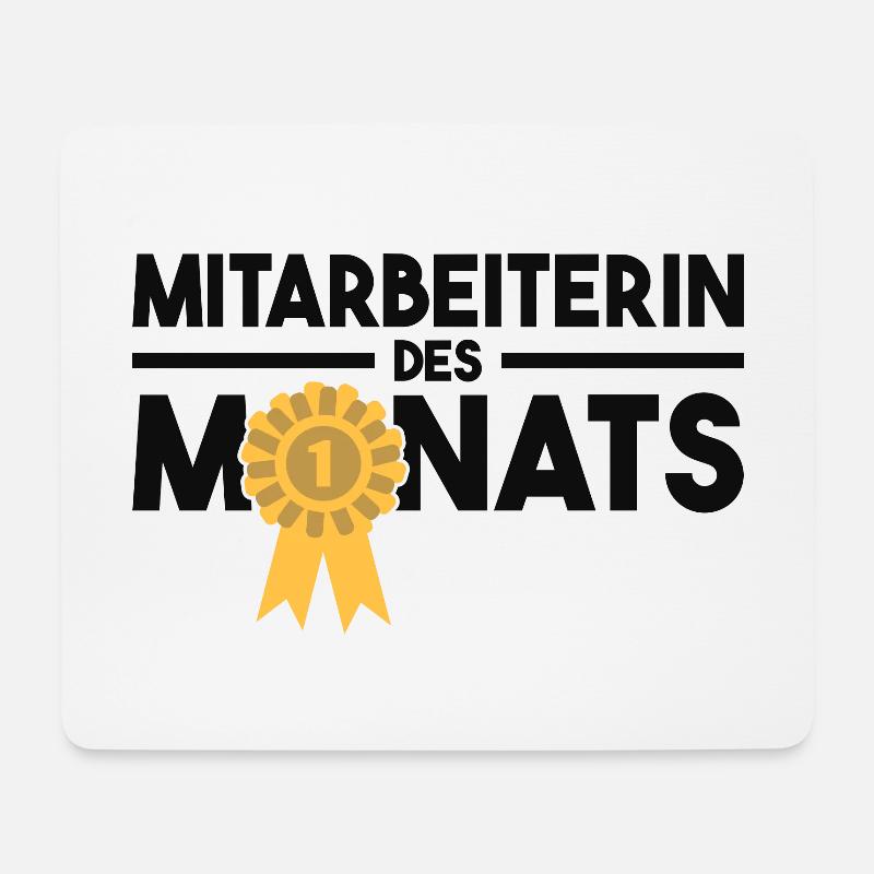 Mitarbeiterin des Monats Auszeichnung Arbeit Job - Mousepad (Querformat) - Weiß